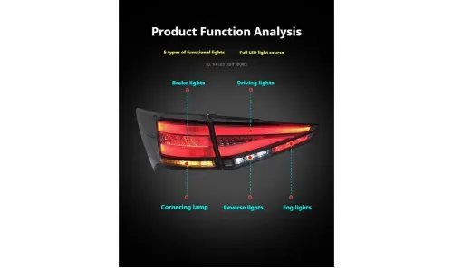 Задние LED-фонари динамический поворотник для Toyota Crown (2015-2018), комплект, комплект, FT Carlight Carlight — фото 7