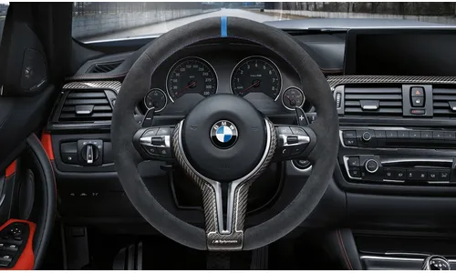 Накладка рулевого колеса карбоновая M Performance для BMW X5 M F85 и X6 M F86, оригинал — фото 1