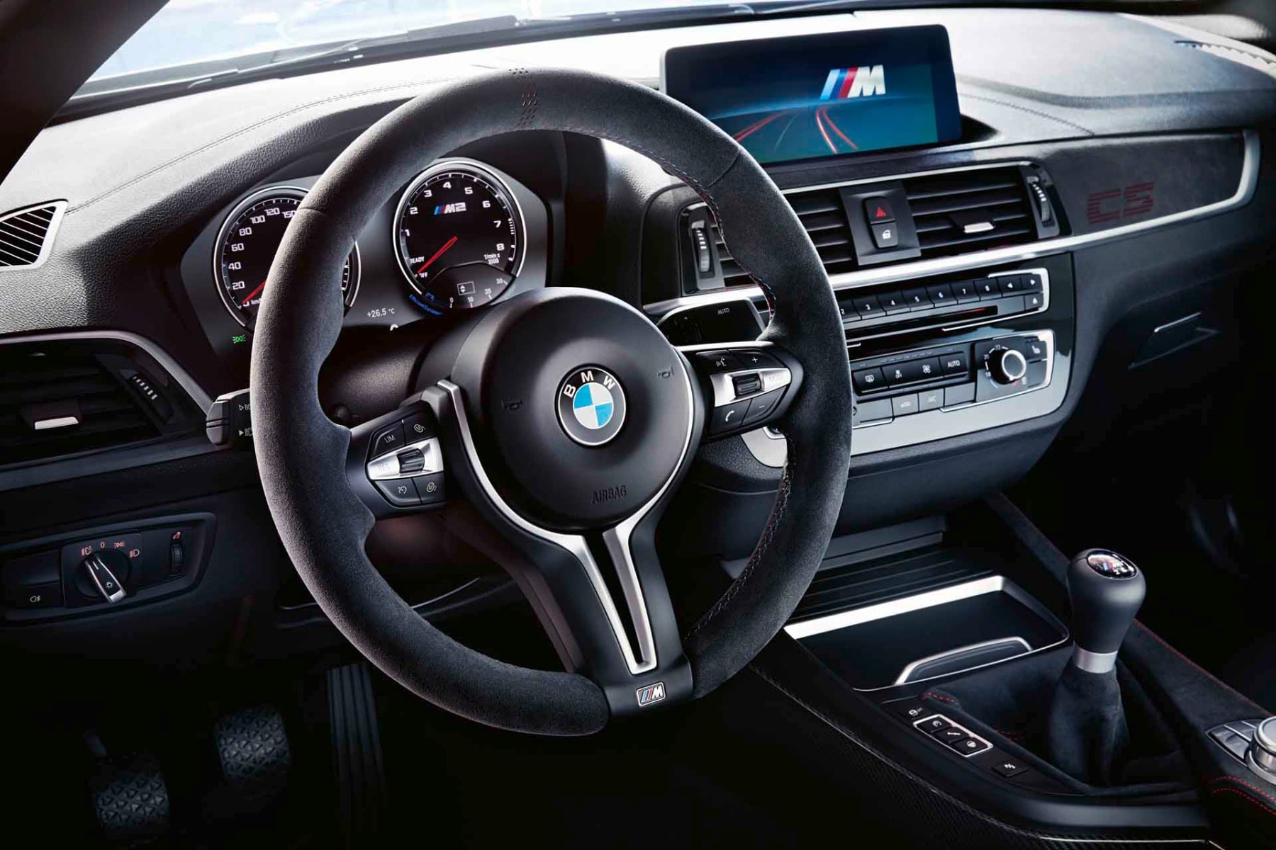 Руль CS с Alcantara для BMW M2 CS F87, оригинал — фото 1