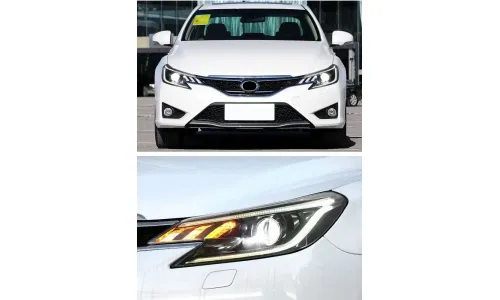 Фары передние LED с ходовыми огнями для Toyota Mark X (2013-2017), комплект, комплект, FT Carlight Carlight — фото 7