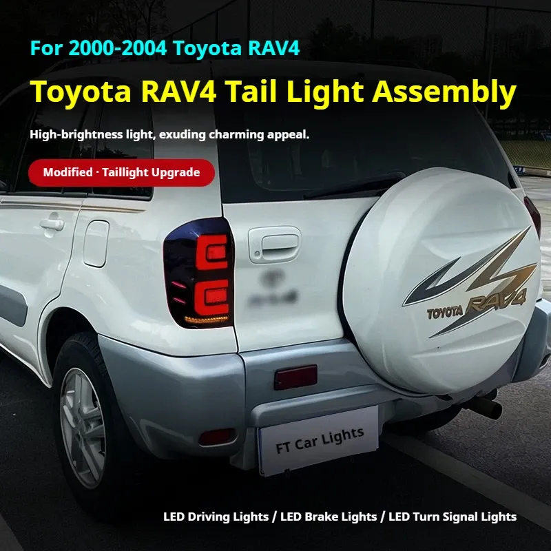 Задние LED-фонари динамический поворотник для Toyota RAV4 (2000-2004), комплект, комплект, FT Carlight Carlight — фото 5