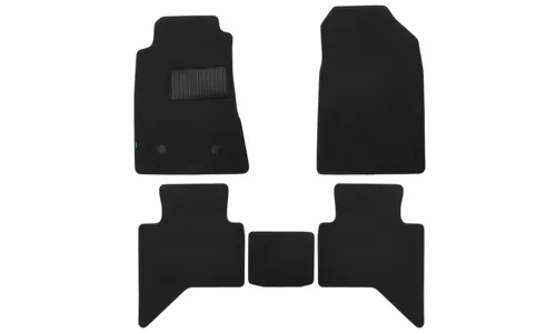 Коврики в салон Klever Premium ISUZU D-Max 2012-2018, 2019-, пикап, 5 шт. (текстиль) / Исузу Д-макс — фото 1