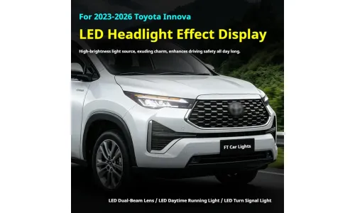 Фары передние LED с ходовыми огнями для Toyota Innova (2023-2026), комплект, комплект, FT Carlight Carlight — фото 5