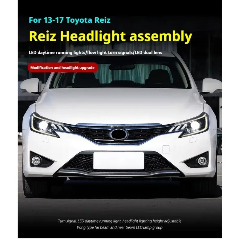 Фары передние LED с ходовыми огнями для Toyota Mark X (2013-2017), комплект, комплект, FT Carlight Carlight — фото 4