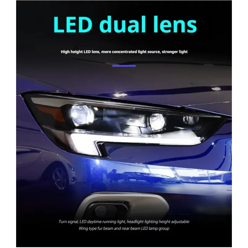 Фары передние LED с ходовыми огнями для Buick Regal (2020-2024), комплект, комплект, FT Carlight Carlight — фото 3