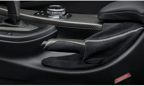 Рукоятка ручного тормоза M Performance, карбон/Alcantara, с чехлом для BMW 1-серии F20/F21, оригинал — фото 1