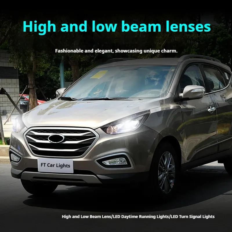 Фары передние LED с ходовыми огнями для Hyundai IX35 (2009-2016), комплект, комплект, FT Carlight Carlight — фото 4