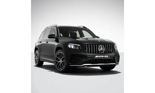 Комплект решетки Panamericana GLB 35 AMG Mercedes-Benz GLB X247 рестайлинг, без Night Package, хром, Distronic Plus 233 — фото 3