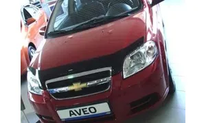 Дефлектор капота темный CHEVROLET AVEO SED 2003-2011/ZAZ VIDA sed. 2011-, NLD.SCHAVE0312 / Шевроле Авео — фото 1
