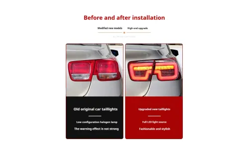 Задние LED-фонари динамический поворотник для Chevrolet Malibu (2012-2015), комплект, комплект, FT Carlight Carlight — фото 7