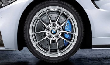 Диск колесный V-образные спицы 640M, серебристый, 9,0J×18, ET29 для BMW M2 F87, M3 F80 и M4 F83/F82, оригинал — фото 1