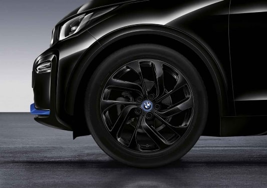 Диск колесный турбинный дизайн 428, Jet Black, однотонный черный, 5,0J×19, ET28 для BMW i3 i01, оригинал — фото 1