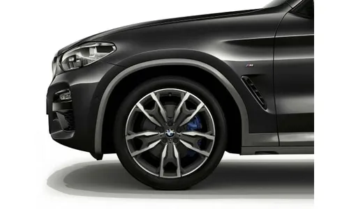 Диск колесный M сдвоенные спицы 787, Orbit Grey, 8,0J×20, ET27 для передней оси BMW X3 G01 и X4 G02, оригинал — фото 1