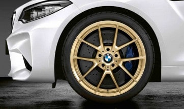 Диск колесный Y-образные спицы 763M, frozen gold, 9,0J×19, ET29 для BMW M2 F87, оригинал — фото 1