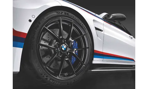 Диск колесный Y-образные спицы 763M, Jet Black, однотонный черный, 9,0J×19, ET29 для BMW M2 F87, оригинал — фото 1