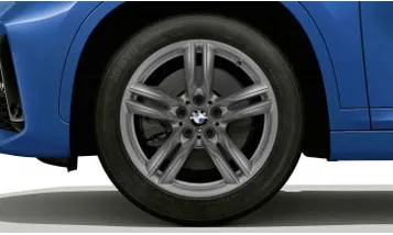 Диск колесный M сдвоенные спицы 570M, Ferric Grey, 7,5J×18, ET51 для BMW X1 F48 и X2 F39, оригинал — фото 1