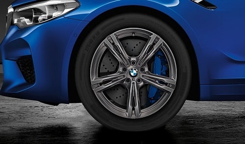Колесо зимнее в сборе M, стиль 705 сдвоенные спицы, 9,5J×19 ET26 для BMW M5 F90 и M8 F91/F92/F93, Ferric Grey, оригинал — фото 1