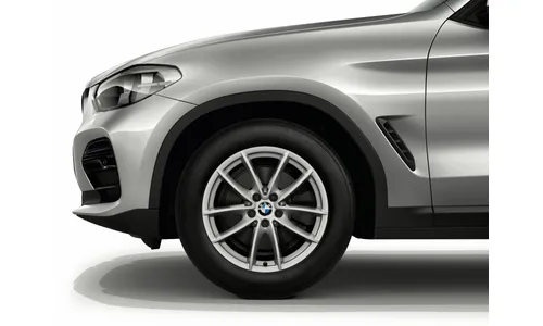 Колесо зимнее в сборе, V-образные спицы 618, 7,5J×17 ET27, с шиной 225/55 R17 для BMW 5-й серии G30/G31, оригинал — фото 1