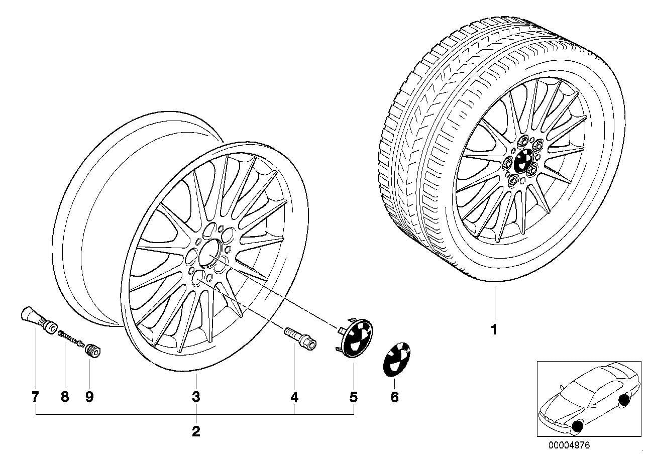 Диск колесный радиальный дизайн "Brilliantline", 8,0J×17, ET20 для BMW 5-й серии E39, оригинал — фото 1