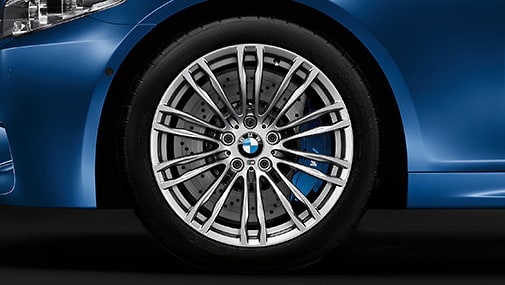 Диск колесный M сдвоенные спицы 345, серебристый, 9,0J×19, ET32 для BMW M5 F10, оригинал — фото 1