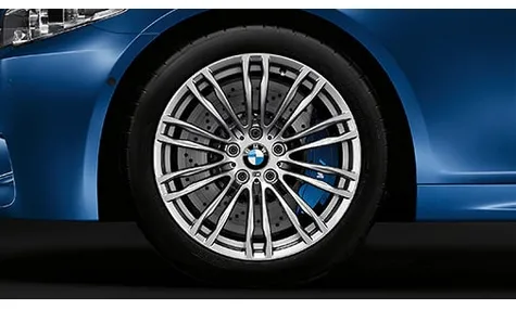 Диск колесный M сдвоенные спицы 345, серебристый, 10,0J×19, ET34 для BMW M5 F10, оригинал — фото 1