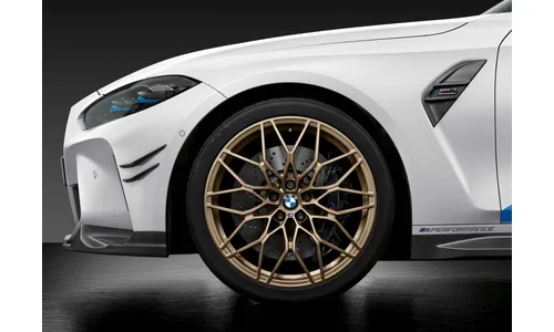 Комплект летних колёс M Performance перекрёстные спицы 1000M 20/21 дюймов для BMW M2 G87, M3 G80 и M4 G83/G82, оригинал — фото 1