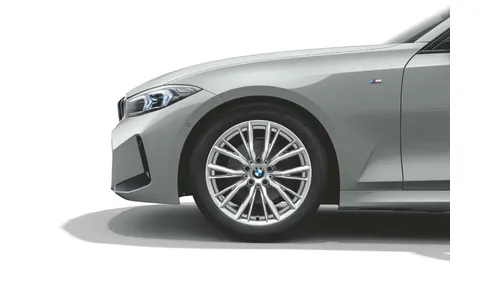 Диск колесный сдвоенные спицы 796, Refined Silver, серебристый, 7,5J×18, ET25 для BMW 3-й серии G20/G21, оригинал — фото 1