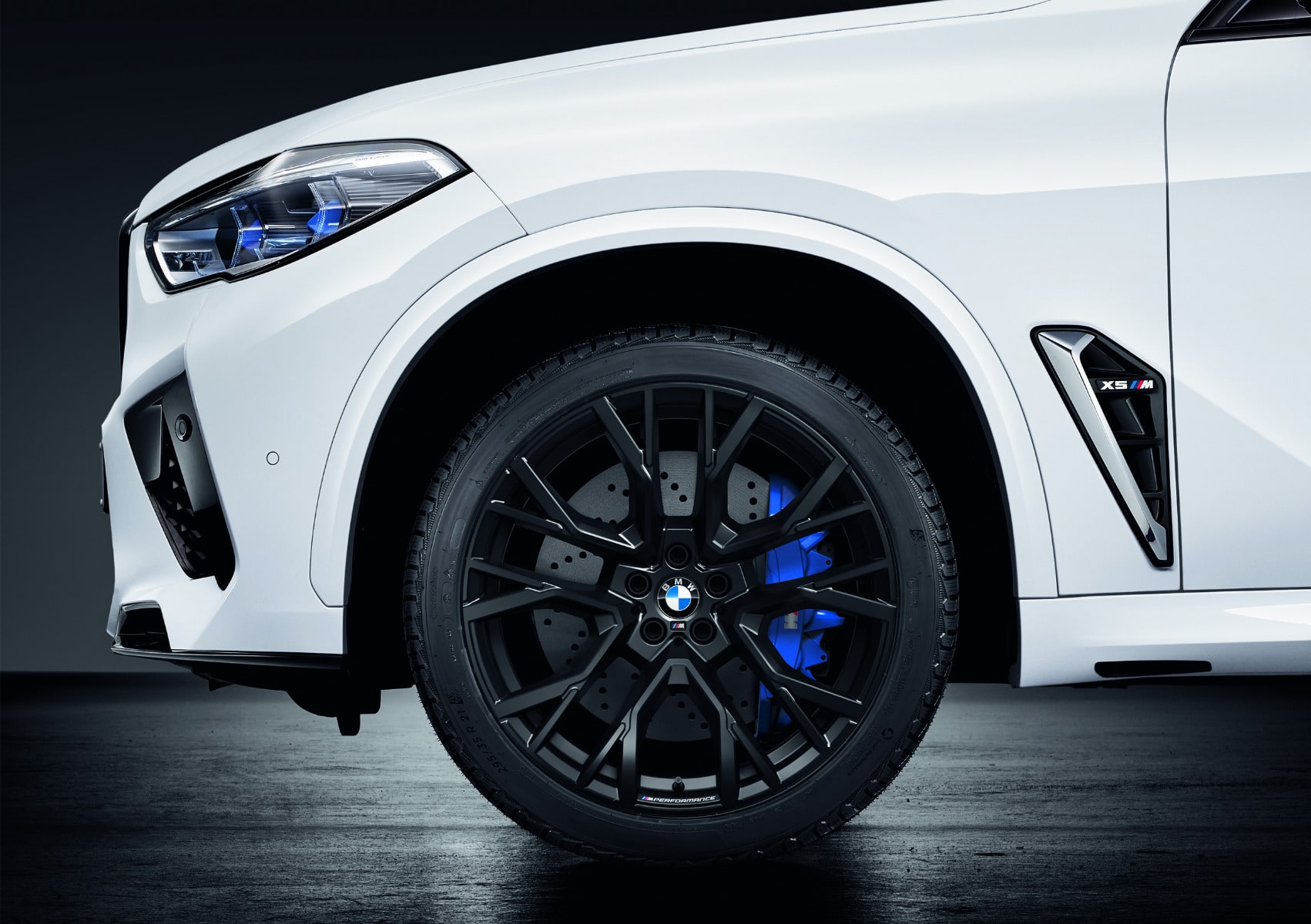 Комплект летних колёс M Performance звездообразные спицы 809M 21/22 дюймов для BMW X5 F95 и X6 F96, оригинал — фото 1