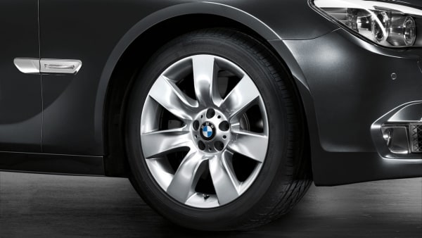 Диск колесный звездообразные спицы 251, серебристый, 8,5J×19, ET25 для BMW 5-й серии F07 и 7-й серии F01/F04/F02, оригинал — фото 1