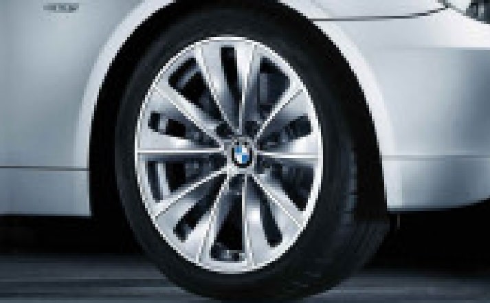 Диск колесный сдвоенные спицы 247 кованый, 9,0J×18, ET32 для BMW 5-й серии E60, оригинал — фото 1