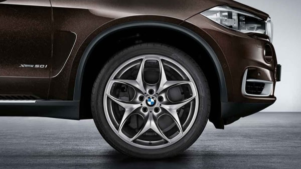 Диск колесный сдвоенные спицы 215, Ferric Grey, 11,5J×21, ET38 для задней оси BMW X5 E70 и X6 E71/E72, оригинал — фото 1