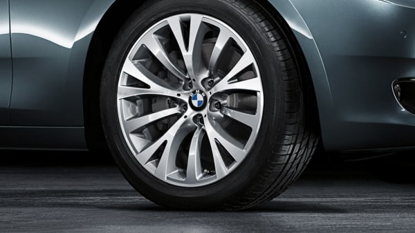 Диск колесный Y-образные спицы 315, серебристый, 8,5J×19, ET25 для BMW 5-й серии F07 и 7-й серии F01/F04/F02, оригинал — фото 1