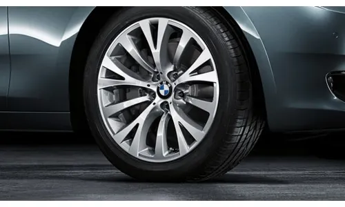 Диск колесный Y-образные спицы 315, серебристый, 8,5J×19, ET25 для BMW 5-й серии F07 и 7-й серии F01/F04/F02, оригинал — фото 1