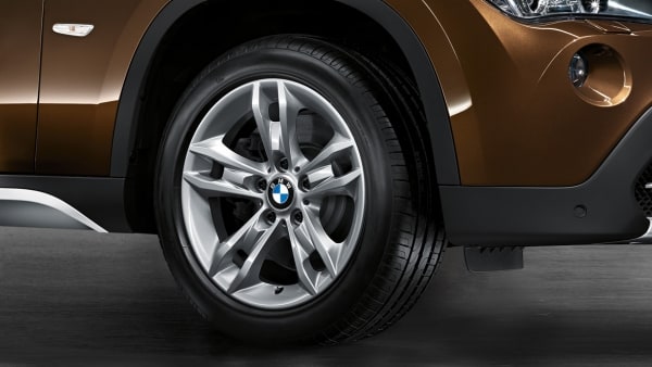 Диск колесный звездообразные спицы 319, серебристый, 7,5J×17, ET34 для BMW X1 E84, оригинал — фото 1