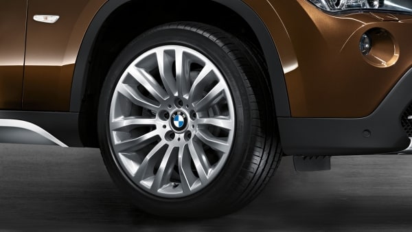Диск колесный сдвоенные спицы 321, серебристый, 8,0J×18, ET30 для BMW X1 E84, оригинал — фото 1