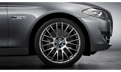 Диск колесный перекрёстные спицы 312, Ferric Grey, 9,0J×20, ET44 для BMW 5-й серии F10/F11 и 6-й серии F12/F13/F06, оригинал — фото 1