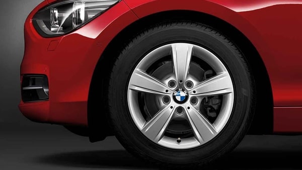 Диск колесный звездообразные спицы 376, серебристый, 7,0J×16, ET40 для BMW 1-й серии F21/F20 и 2-й серии F23/F22, оригинал — фото 1