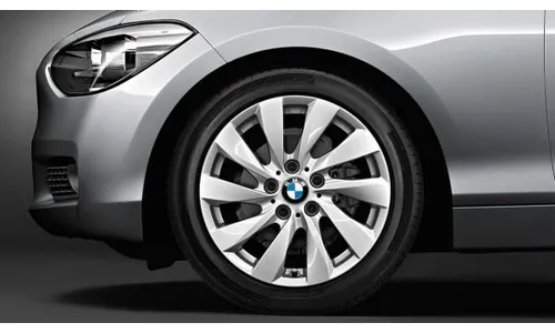 Диск колесный турбинный дизайн 381, серебристый, 7,5J×17, ET43 для BMW 1-й серии F21/F20 и 2-й серии F23/F22, оригинал — фото 1
