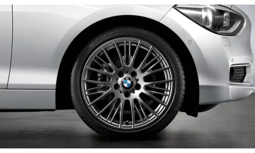 Диск колесный радиальные спицы 388, Ferric Grey, 7,5J×18, ET45 для BMW 1-й серии F21/F20 и 2-й серии F23/F22, оригинал — фото 1
