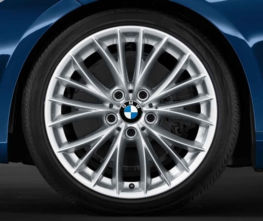 Диск колесный V-образные спицы 342, Spacegrau, 8,0J×18, ET34 для передней оси BMW 3-й серии E93/E92/E90/E91, оригинал — фото 1