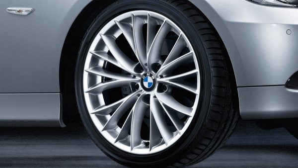 Диск колесный V-образные спицы 342, Spacegrau, 8,5J×18, ET37 для задней оси BMW 3-й серии E93/E92/E90/E91, оригинал — фото 1