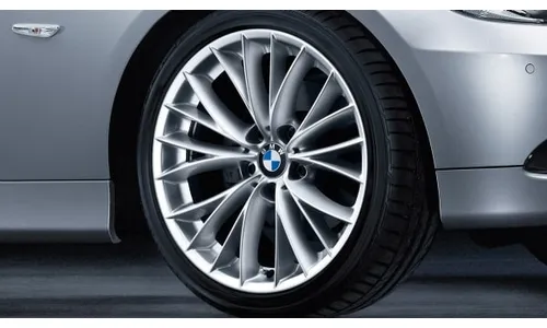 Диск колесный V-образные спицы 342, Spacegrau, 8,5J×18, ET37 для задней оси BMW 3-й серии E93/E92/E90/E91, оригинал — фото 1
