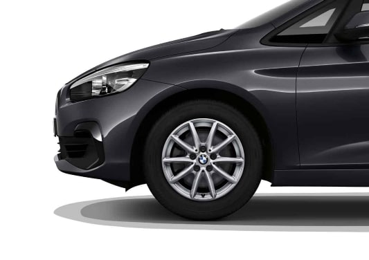Диск колесный V-образные спицы 471, Reflex серебристый, 7,0J×16, ET52 для BMW 2-й серии F45/F46, оригинал — фото 1