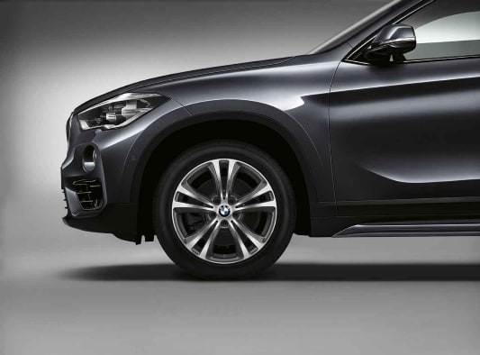Диск колесный сдвоенные спицы 568, Ferric Grey, 7,5J×18, ET51 для передней или задней оси BMW X1 F48, оригинал — фото 1