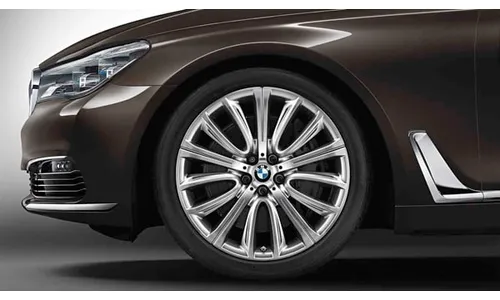 Диск колесный V-образные спицы 628, Ferric Grey, 8,5J×20, ET25 для передней оси BMW 6-й серии G32 и 7-й серии G11/G12, оригинал — фото 1