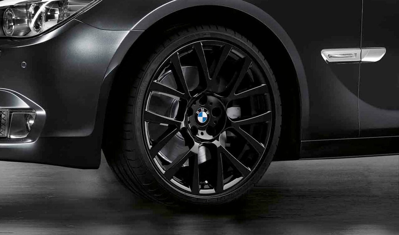 Диск колесный сдвоенные спицы 238, черный, 8,5J×19, ET25 для BMW 5-й серии F07 и 7-й серии F01/F04/F02, оригинал — фото 1