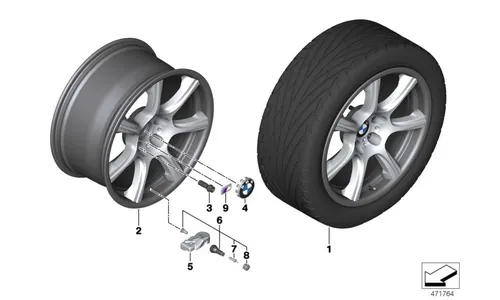Диск колесный Hybridrad 681M carbon, 10,5J×20, ET42 для BMW M4 F82, оригинал — фото 1