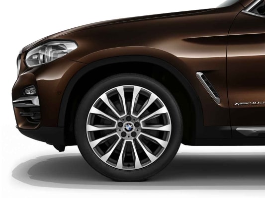 Диск колесный V-образные спицы 697, Ferric Grey, 8,0J×20, ET27 для BMW X3 G01 и X4 G02, оригинал — фото 1