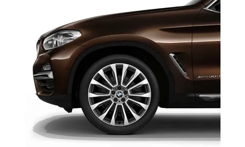 Диск колесный V-образные спицы 697, Ferric Grey, 8,0J×20, ET27 для BMW X3 G01 и X4 G02, оригинал — фото 1