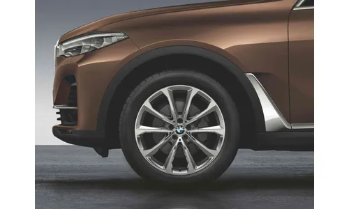Диск колесный V-образные спицы 750, reflex серебристый, 8,5J×20, ET35 для BMW X7 G07, оригинал — фото 1